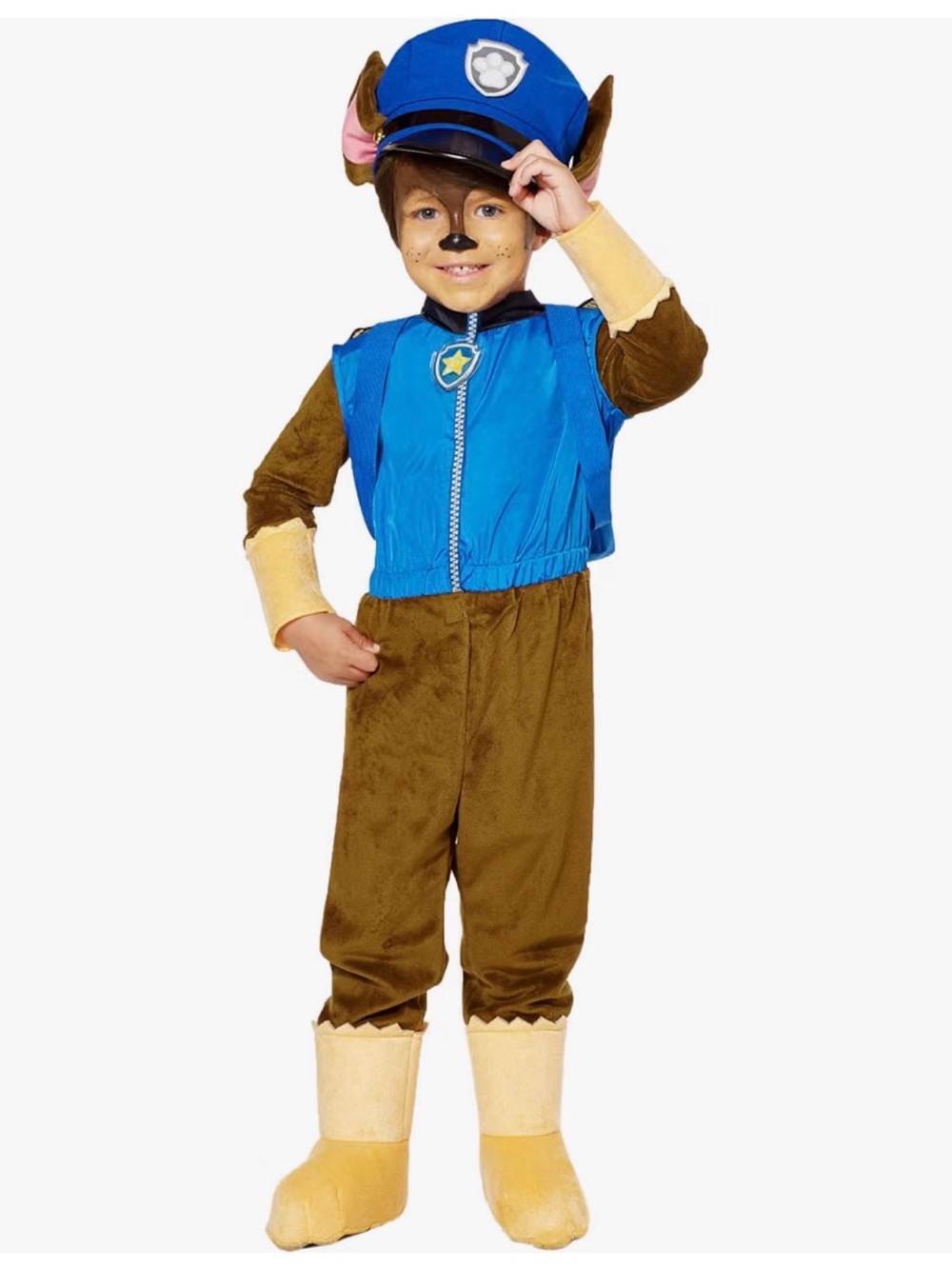 Chase, PAW Patrol Toddler Costume , Toddler Size 3T-4T, Cop Outfit, No hat in pa